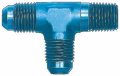 Aeroquip Fcm2125 Male Run Tee Adapter An 826 Blue Anodized Aluminum -06 To 1 4 Pipe Thread On Branch 