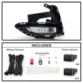 Acanii For 2020 2021 2022 Nissan Sentra Led Bumper Fog Lights Driving Lamps W Switch Pair Set Replacement Left Right