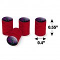 Black Dragon Valve Stem Caps For Tire Rim Wheel Aluminum Red