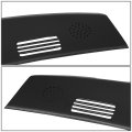 Auto Dynasty Dash Defrost Vent Grille Cover Cap Overlay Compatible With Dodge Ram Truck 1500 2500 3500 02-05 Black