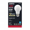 S12420 8 2w Led A19 Filament Light Bulb 60w Replacement 3000k Soft White E26 Medium Base Dimmable 800 Lumens Glass 1 Pack