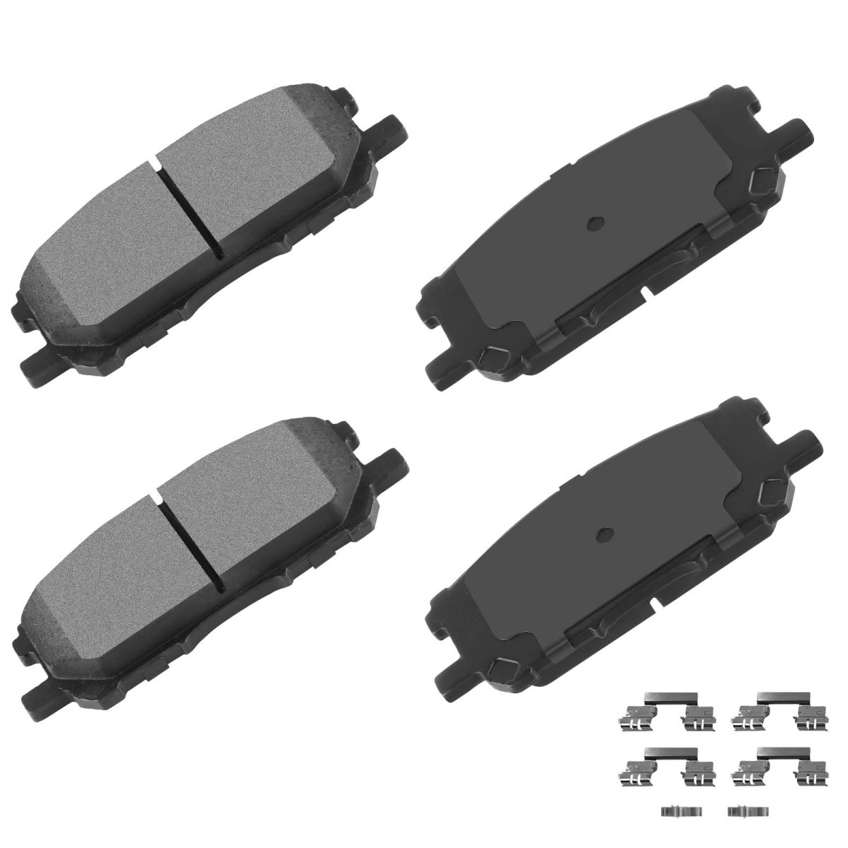 D1005 Front Disc Brake Pads With Hardware For Lexus Rx330 2004 2006 Rx350 2007 2009 Rx400h 2008 And Toyota Highlander