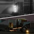 Partsam 1pcs Dual Revolution 17 Led Watermelon Light For Semi Truck Amber Turn Signal And Marker To White Auxiliary Underglow