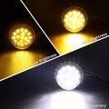Partsam 1pcs Dual Revolution 17 Led Watermelon Light For Semi Truck Amber Turn Signal And Marker To White Auxiliary Underglow