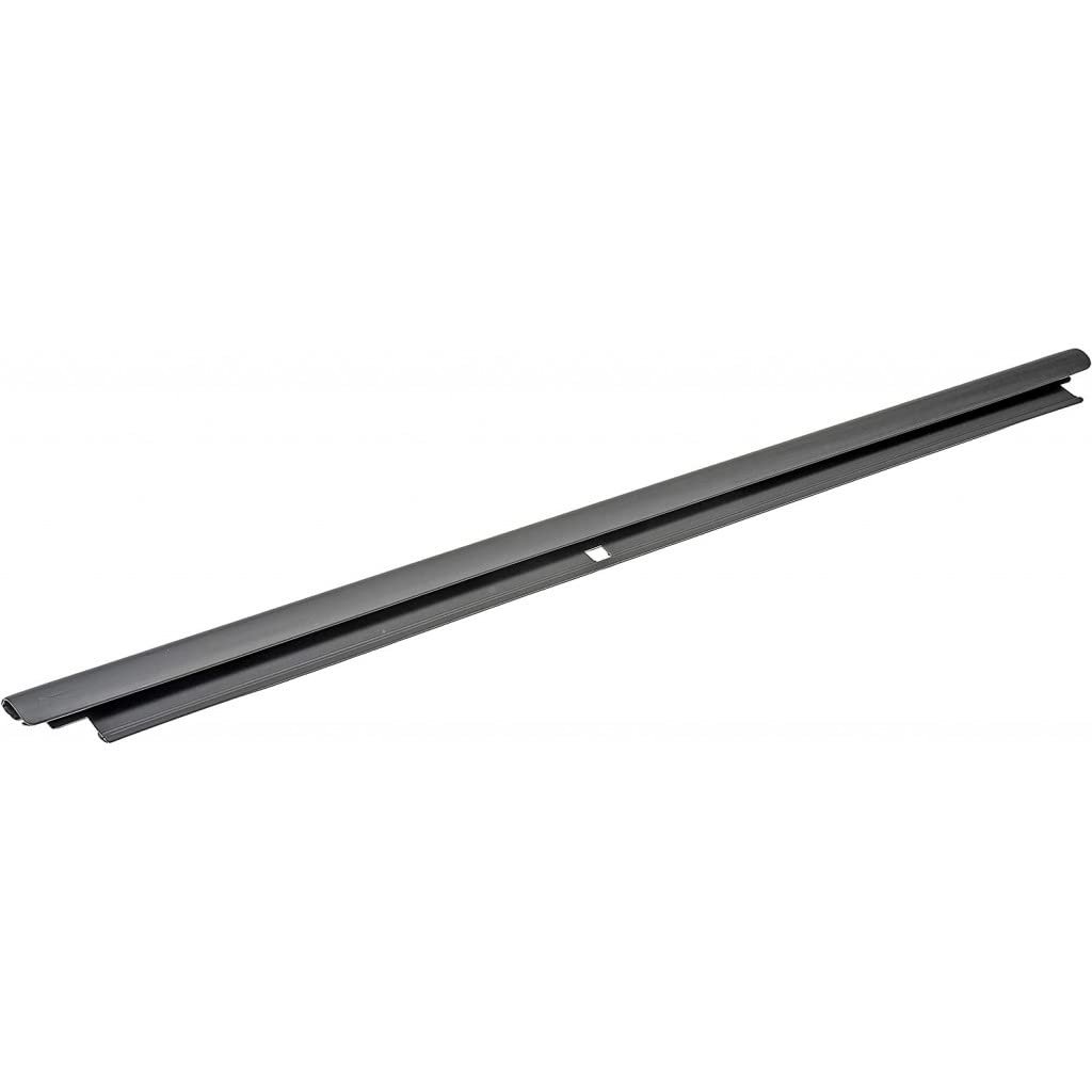 Door Window Sweep For Chevy Silverado 1500 Hd 2001 2002 2003 Rubber And Plastic Snap On Felt Seal Replacement 15136069 Black