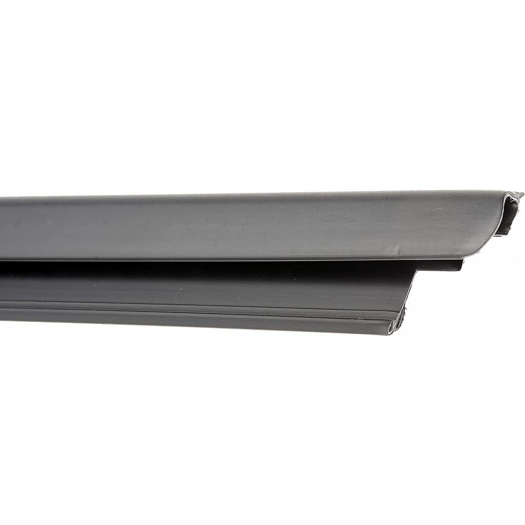 Door Window Sweep For Chevy Silverado 1500 Hd 2001 2002 2003 Rubber And Plastic Snap On Felt Seal Replacement 15136069 Black