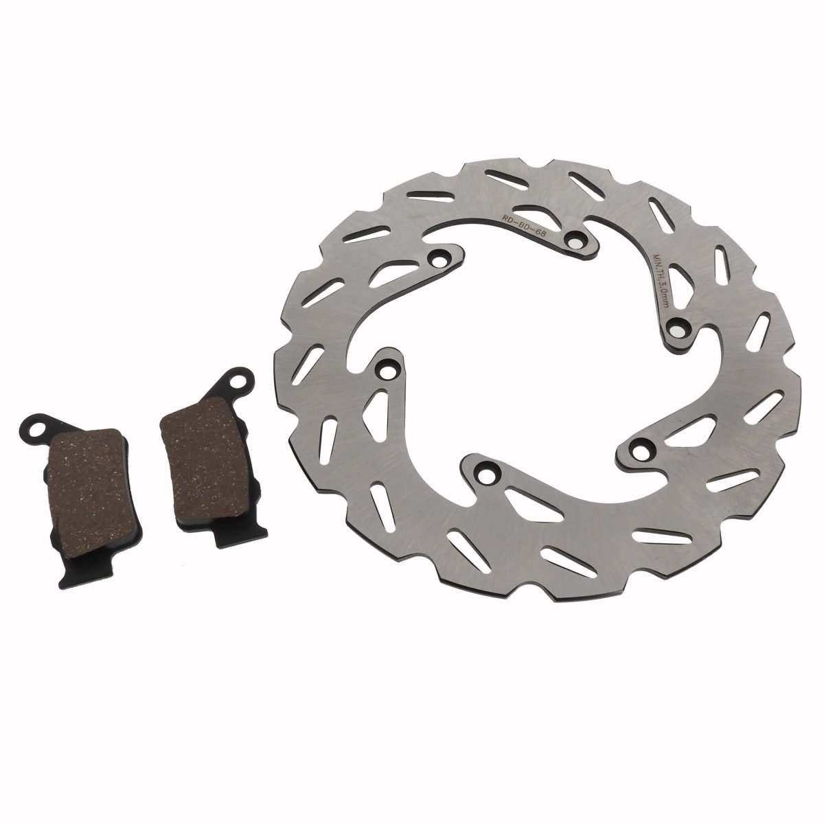 Rear Brake Pads And Rotor Disc For Ktm 450 Exc-g 2003 Semi Metallic Stainless Steel Sport
