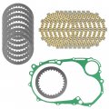 Caltric Clutch Friction Steel Plates And Gasket Kit Compatible With Yamaha Virago 1100 Xv1100 1986-1999