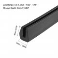 Uxcell Edge Trim Seal Black Pvc Plastic U Channel Protector Fits 1 32 16 30 Feet Length