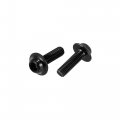 10pcs M5 5mm Motorcycle Windscreen Screws Fairing Bolt Windshield Mounting Nuts Installation Black 