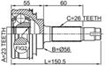 Febest 0110-010 Outer Cv Joint 