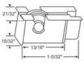 Window Roller Assembly With 17 32 In Steel Wheel Package Of 2 For Reynolds Windows Part Number 52-707 