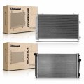 A-premium Engine Coolant Radiator A C Condenser Cooling Kit Compatible With Toyota Rav4 2013 2014 2015 2 5l Automatic