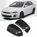 Rearview Mirror Cover 1 Pair Of Carbon Fiber Wing Trim Housing Compatible With Lancer Ex Evo X 10 2009-2016