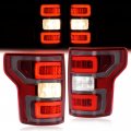 Hecasa Led Tail Light For 2018-2020 Ford F-150 F150 Pickup Xl Xlt Tube Bar Rear Brake Lamps Taillights Clear Lens Black Housing 