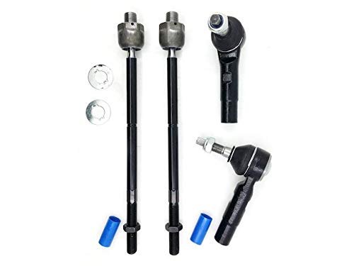 Front Inner And Outer Tie Rod End 4 Piece Kit For 2005-2010 Chrysler 300 Rwd
