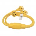 Parkworld 692071 Dual Rv 30a Plugs Nema Tt-30p To 14-50r Female 50a Receptacle Y Splitter Adapter Cord 3 Ft