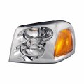 Headlight Assembly For 2002 2009 Gmc Envoy Driver Side With Bulbs Fits Gm2502220 And 15866071 Clear Lens Halogen Position 