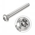 Uxcell M6x40mm Torx Security Machine Screw 20pcs Pan Head Screws Inside Column With T30 L-type Wrench 304 Stainless Steel
