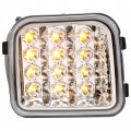 Hecasa Pair Led Turn Signal Light For 2006-2010 Hummer H3 H3t Replacement Hu2530100 Hu2531100 Clear Lens Chrome Housing Driver