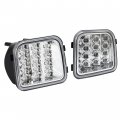 Hecasa Pair Led Turn Signal Light Compatible With 2006-2010 Hummer H3 H3t Replacement For Hu2530100 Hu2531100 Clear Lens Chrome