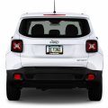 Ipick Image Black Real 3k Carbon Fiber Finish Abs Plastic License Plate Frame For Jeep Renegade