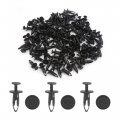 Uxcell 100pcs 6mm Hole Black Plastic Push In Rivet Interior Trim Panel Car Door Clips