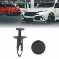 Uxcell 100pcs 6mm Hole Black Plastic Push In Rivet Interior Trim Panel Car Door Clips