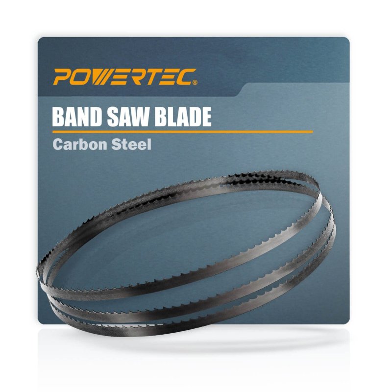 Powertec 105 Inch Bandsaw Blades For Woodworking 2 X 6 Tpi Saw Most 14 Band Saws With Riser Block Kits 1 Pack 13201