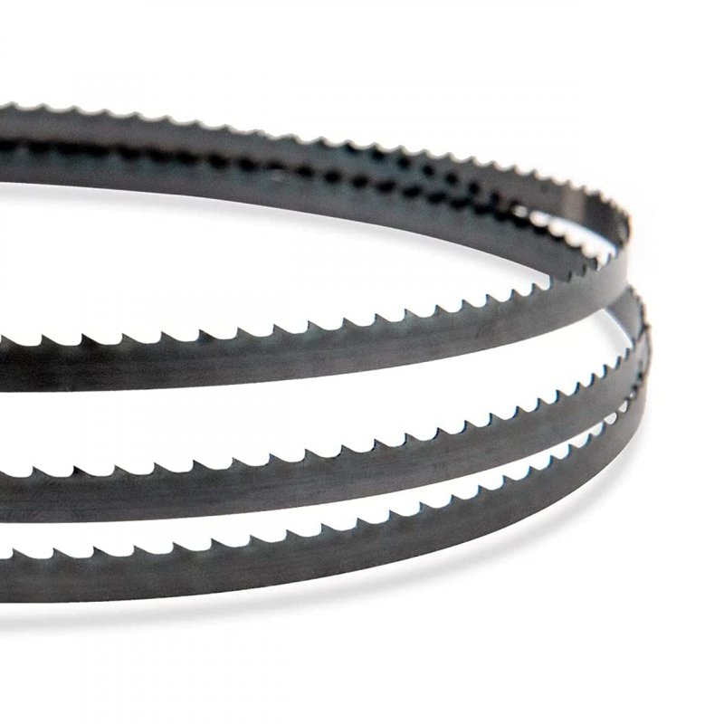 Powertec 105 Inch Bandsaw Blades For Woodworking 2 X 6 Tpi Saw Most 14 Band Saws With Riser Block Kits 1 Pack 13201