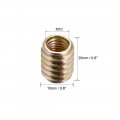 Uxcell Furniture Threaded Insert Nut Carbon Steel M10 Internal Thread 20mm Length 10pcs
