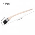 Uxcell Bent Radiator Paint Brush 17 Length 2 5 Width Bristle With Long Wood Handle For Wall Treatment Black 4pcs