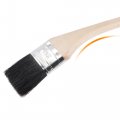 Uxcell Bent Radiator Paint Brush 17 Length 2 5 Width Bristle With Long Wood Handle For Wall Treatment Black 4pcs