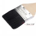 Uxcell Bent Radiator Paint Brush 17 Length 2 5 Width Bristle With Long Wood Handle For Wall Treatment Black 4pcs