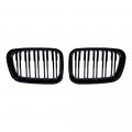 Astra Depot Glossy Black Kidney Grille Double Line Compatible With 1998-2001 Bmw E46 316i 318i 320i 323i 325i 328i 330i 4dr