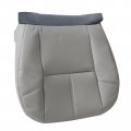 Secosautoparts Driver Or Passenger Side Bottom Seat Cover Pvc Leather Gray Foam Cushion Compatible With Chevy Silverado Tahoe