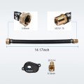 Carmocar 6 0l Oil Cooler Flush Kit With Black Aluminum Anodize Adapter Replacement For Ford 2003 2004 2005 2006 2007 2008 2009
