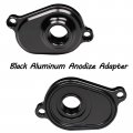 Carmocar 6 0l Oil Cooler Flush Kit With Black Aluminum Anodize Adapter Replacement For Ford 2003 2004 2005 2006 2007 2008 2009