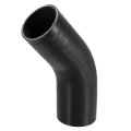 76mm 3 Id 45 Degree Silicone Reducer Hose Coupler Intercooler Tube Black For Car Intake Piping 