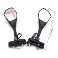 Httmt Mt252-014-m Led Turn Signal Integrated Matte Black Mirror Smoke Lens Compatible With Suzuki Hayabusa Yamaha