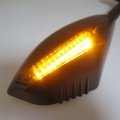 Httmt Mt252-014-m Led Turn Signal Integrated Matte Black Mirror Smoke Lens Compatible With Suzuki Hayabusa Yamaha