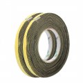 Uxcell 2pcs 1cm Width 1mm Thickness Single Side Sponge Foam Tape Black 10 Meter Length
