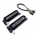 Httmt- Gloss Black Sequential Led Turn Signal Run Brake Taillight Clear Lens Compatible With 14-19 Electra Glide Ultra Classic