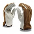 Cordova 8232m Select Grain Cowhide Driver Gloves Brown Split Back Unlined Keystone Thumb Medium 12-pack Bulk 