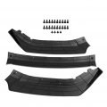 Ocpty 3pcs Glossy Black Car Front Bumper Spoiler Lip Fit For 2016-2020 Honda Civic