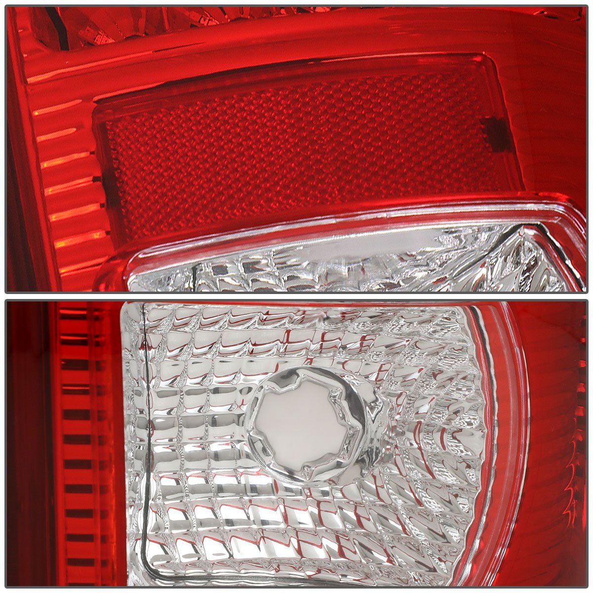 08-16 Ford Super Duty Full Led Tail Light 3rd Third Brake Lamp Chrome Red