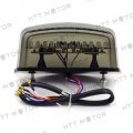 Httmt Mt194-sk Smoke Led Tail Light Brake With Integrated Turn Signals Indicators Compatible 1994-2008 Ducati Monster 400 600