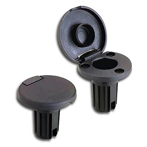 Amra-91021-6 Attwood 3-pin Round Straight Pole Base Black