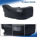 Rear Left Bumper Face Bar End Cap Replacement For Ranger 2019 2023 Black Steel Step Without Parking Aid Sensor Holes