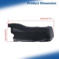 Rear Left Bumper Face Bar End Cap Replacement For Ranger 2019 2023 Black Steel Step Without Parking Aid Sensor Holes